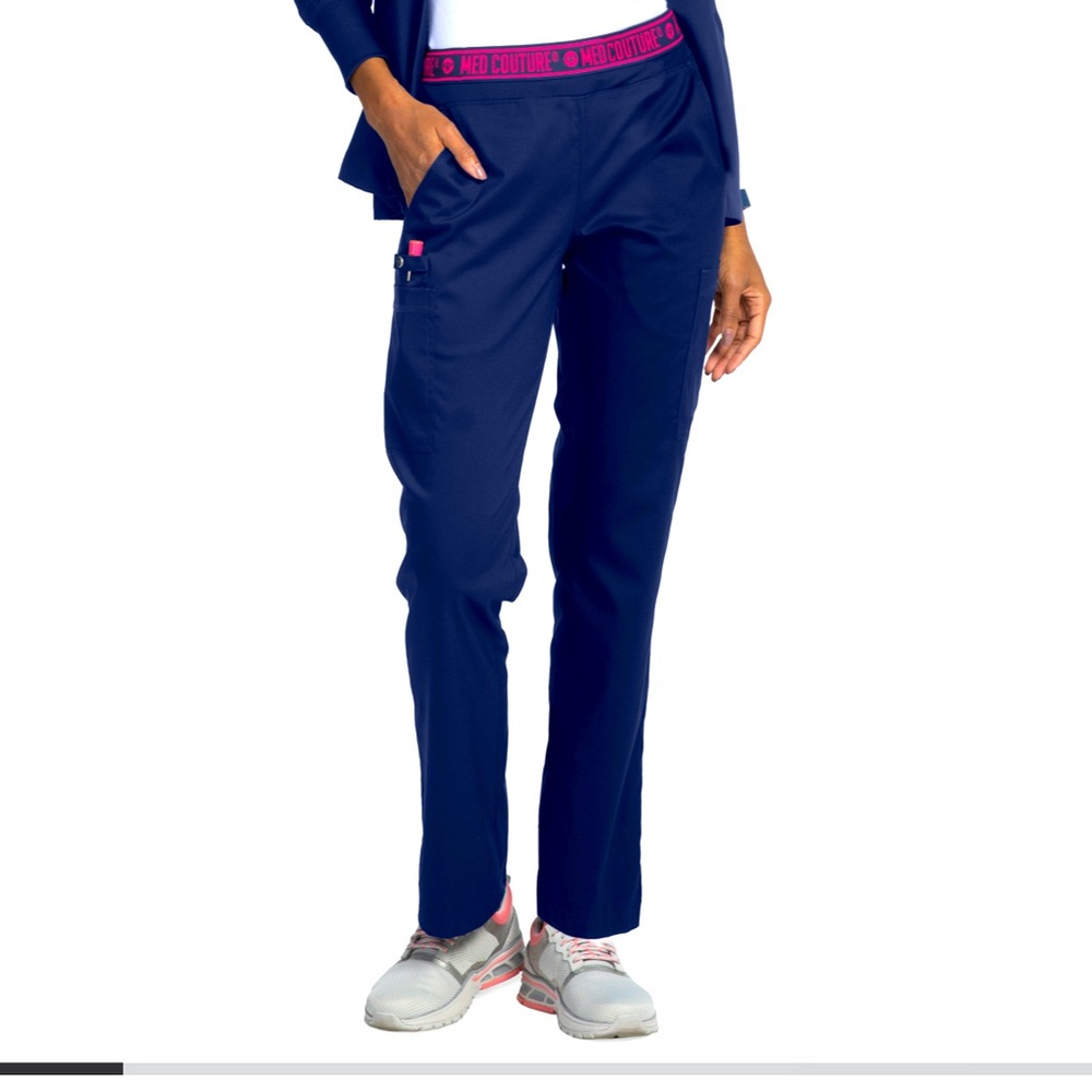 Med Couture AllyYoga Waist Cargo Scrub Pants | L